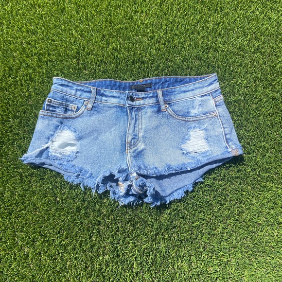 Distressed Micro Shorts - Picture 1 of 7